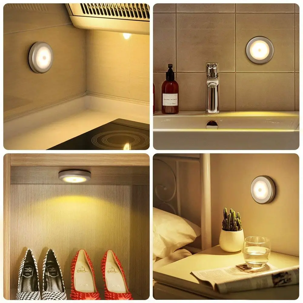 Ночсветильник с 6 светодиосветодиодный Пассивный инфракрасный датчик движения