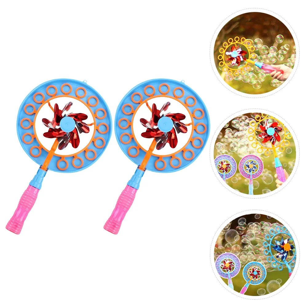

2 sets of Windmill Bubble Blower Kid Bubble Windmill Bubble Making