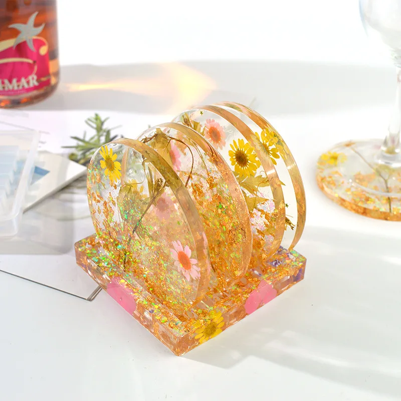 Подставка-держатель для подстаканника круглая креативная форма сделай сам