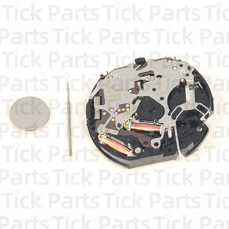 Механизм VD53 TMI VD53C-3 Кварцевый механизм Три стрелки с 3 глазами и датой Маленький