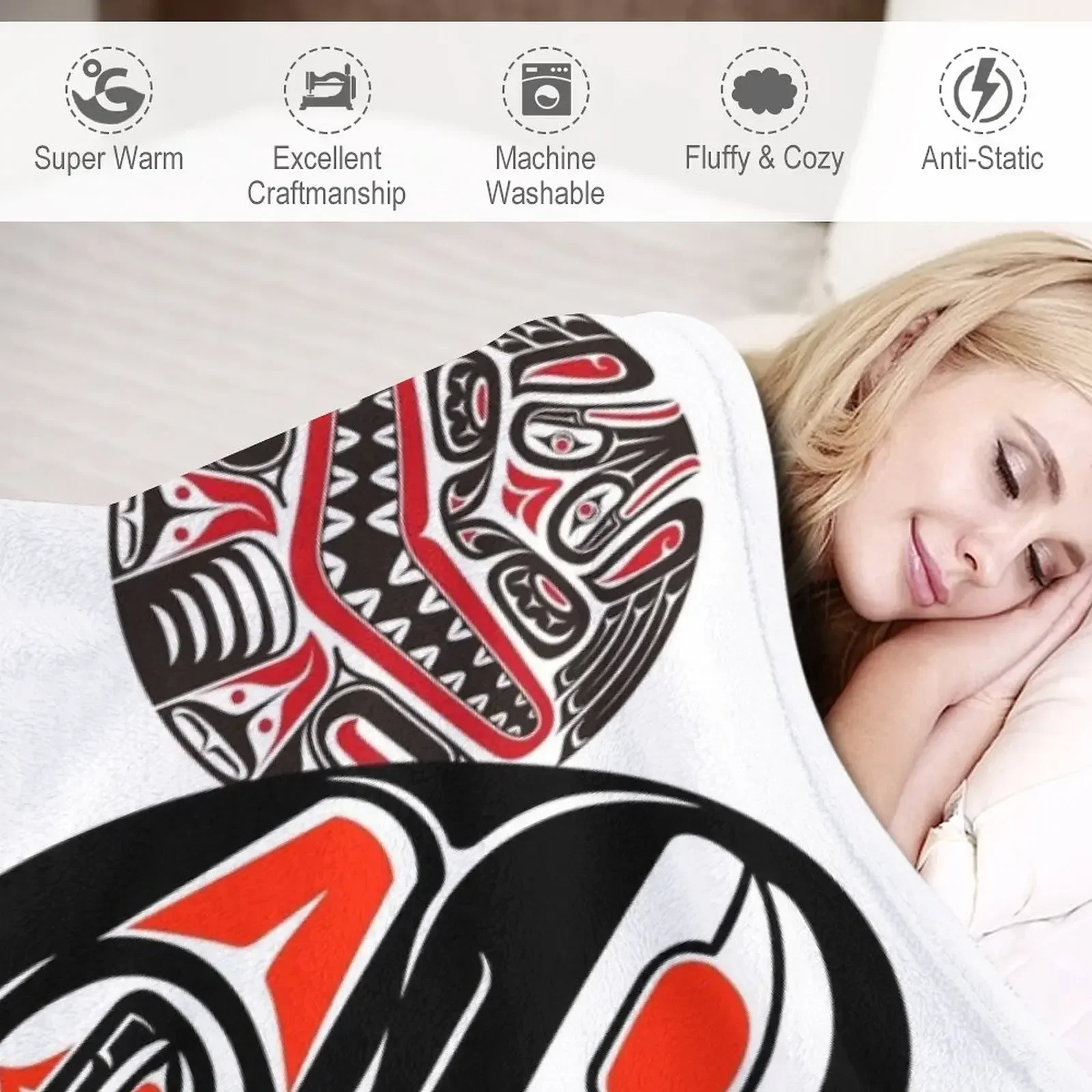 Haida Tlingit натуральное незаменимое плед одеяло роскошный бренд одеяла для кровати