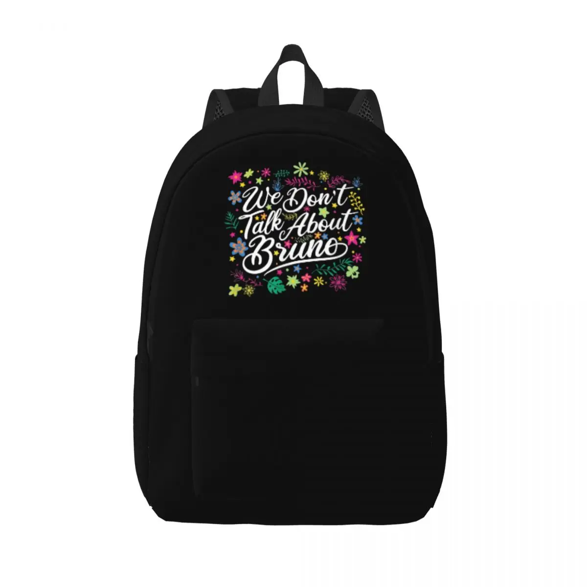 

Disney Encanto Backpack for Student School Bookbag We Don't Talk About Bruno Floral Canvas Daypack Kindergarten Primary Bag