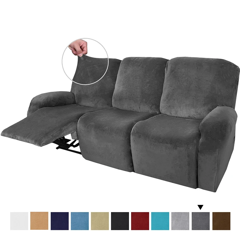 Нескользящие Чехлы для диванов эластичное бархатное покрытие 1 2 3 4 сиденья