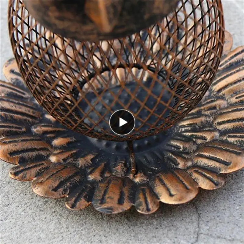 

Metal Mesh Food Container Wild Hummingbird Outside Hanging Pet Feeder Practical Bird Cage Feeder Garden Decor Accessories Sturdy