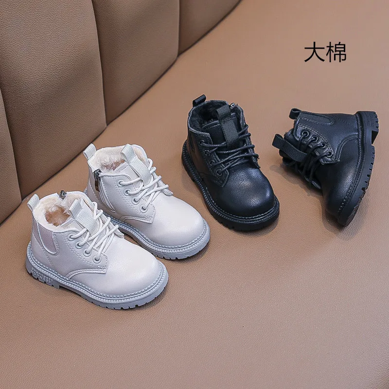Fashion Boots Chelsea Boots Waterproof Children Sneakers Gray Black Boots For Baby Girls Boots Boys Shoes School Party enlarge