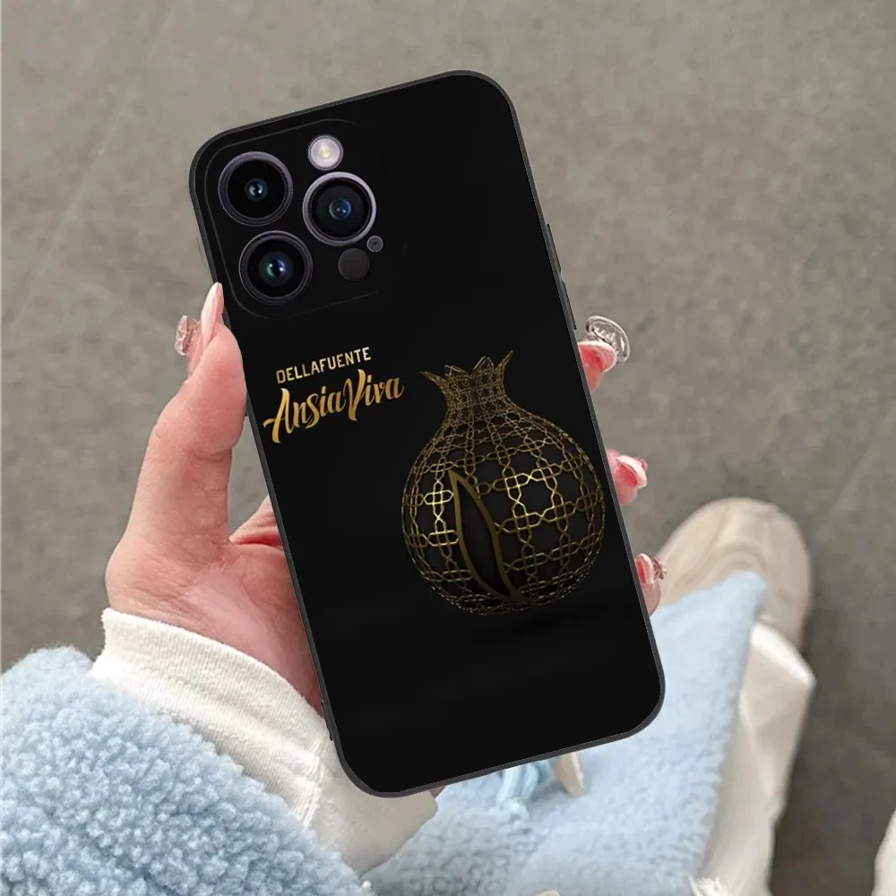 Singer D-Dellafuente FC Phone Case For iPhone 16 15 14 13 12 11 Plus Pro Max XS X XR SE Mini 8 7 Soft Silicone Black Cover