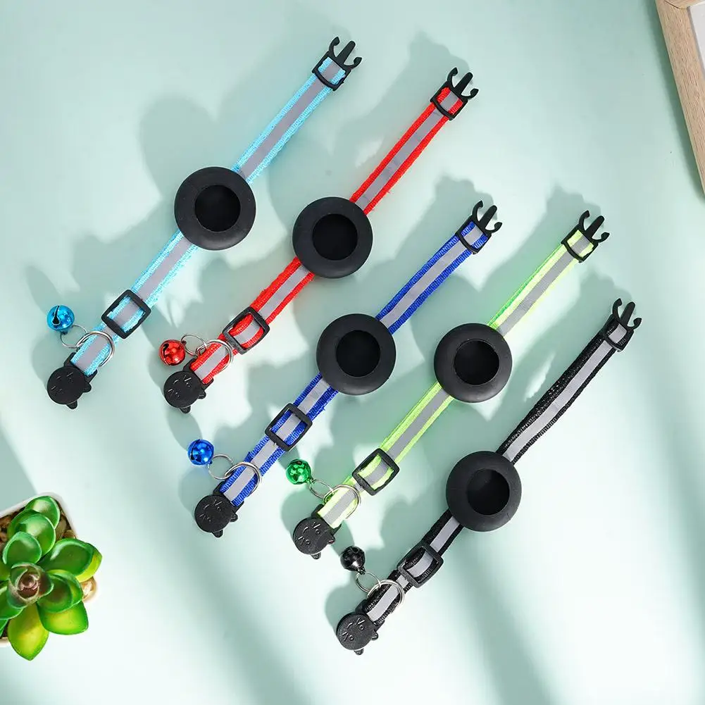 Симпатичный Светоотражающий ошейник с Bluetooth GPS-трекер для домашних животных