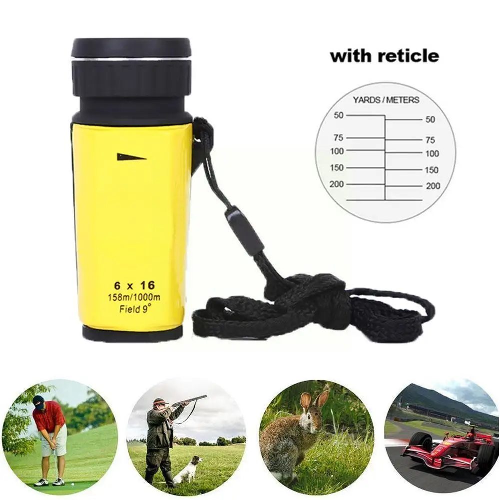 

1 шт. телескоп для гольфа, оптический мини монокулярный телескоп, водонепроницаемый портативный туристический монокуляр, мини-оптический п...