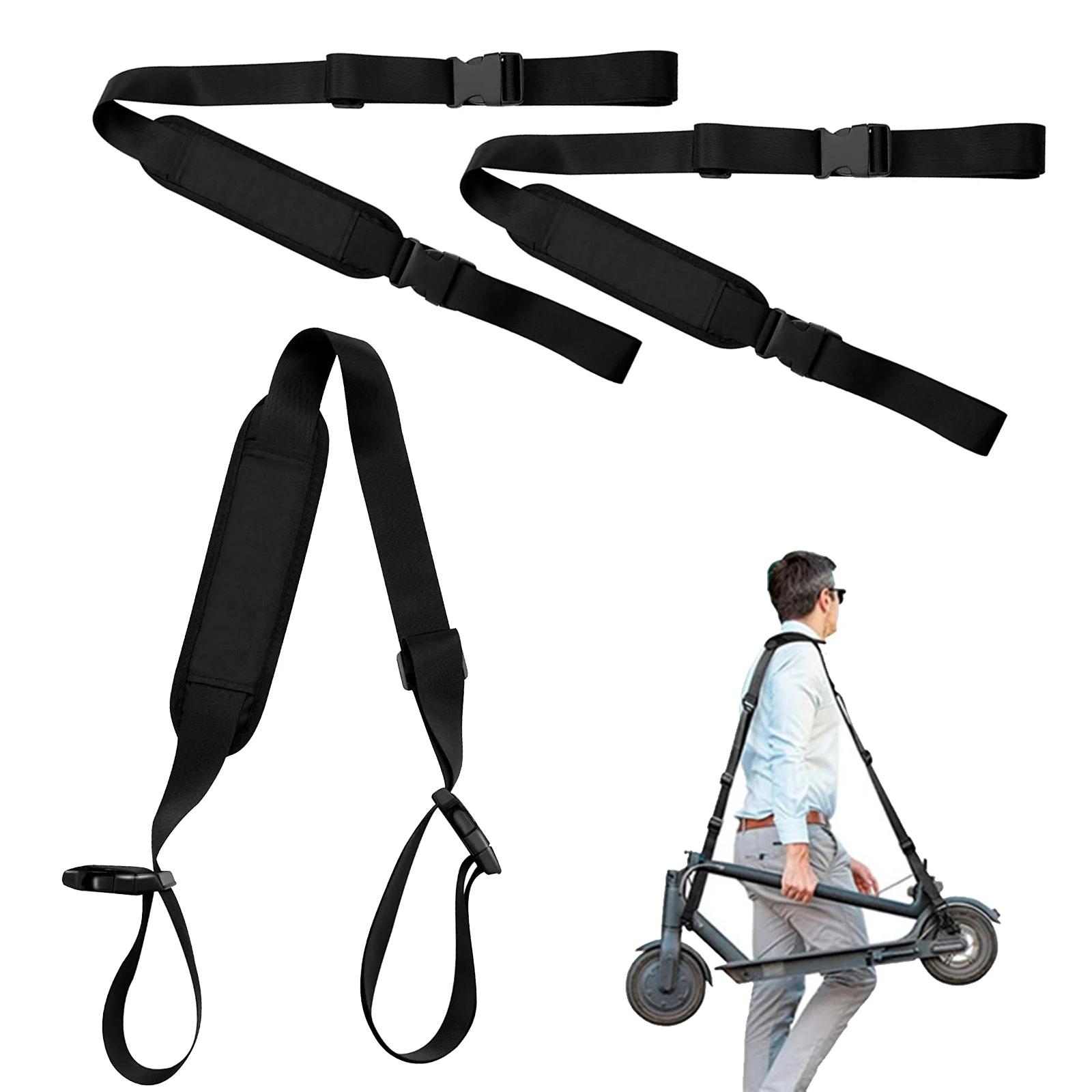 

3Pack Scooter Shoulder Strap Polyester Carry Strap For Beach Chair Folding Chair Adjustable Beach Chair Carry