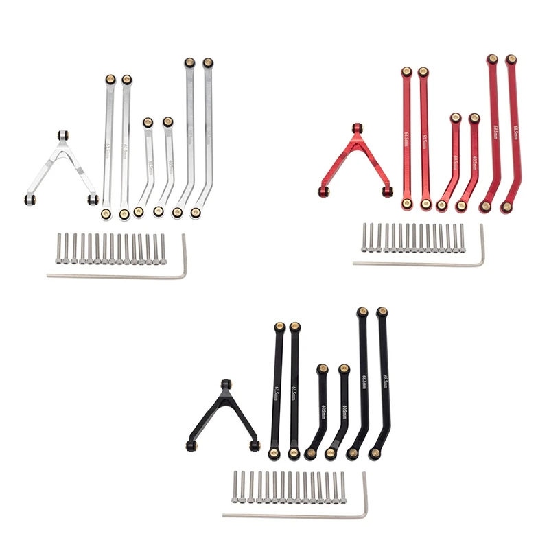 

CNC High Clearance Chassis Link Rod Set For Axial SCX24 AXI90081 Deadbolt AXI00004 B17 1/24 RC Crawler Car Upgrades