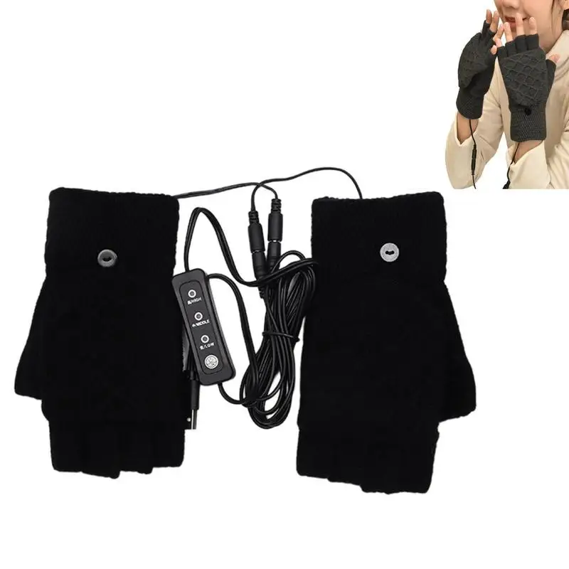 

Зимние перчатки с подогревом для женщин, перчатки с подогревом, женские и мужские перчатки с подогревом USB, Подарочная коробка для женщин и