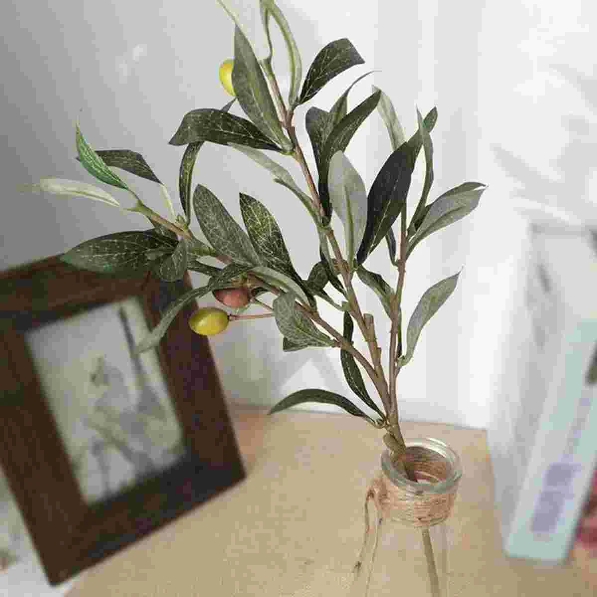 2 шт. имитация оливкового цвета ручной работы оливковой ветки декор для дома