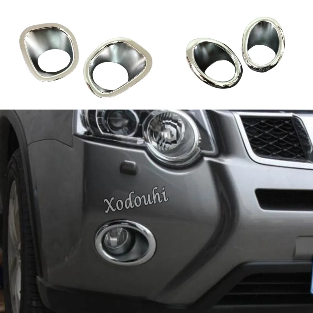 

Car Eyebrow ABS Cover Front Fog Light Lamp Frame Stick Cover Trim 2PCs For Nissan X-Trail XTrail T31/Rogue 2008 2009 2010 2011