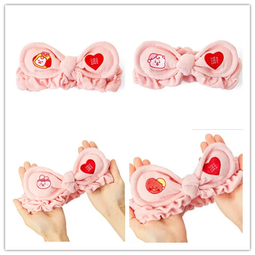 

Bulletproof Youth League party night face washing headband girl lovely pink cartoon Headband Headdress