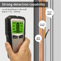 3 in 1 metal detector find metal wood studs ac voltage live wire detect wall scanner electric box finder wall detector
