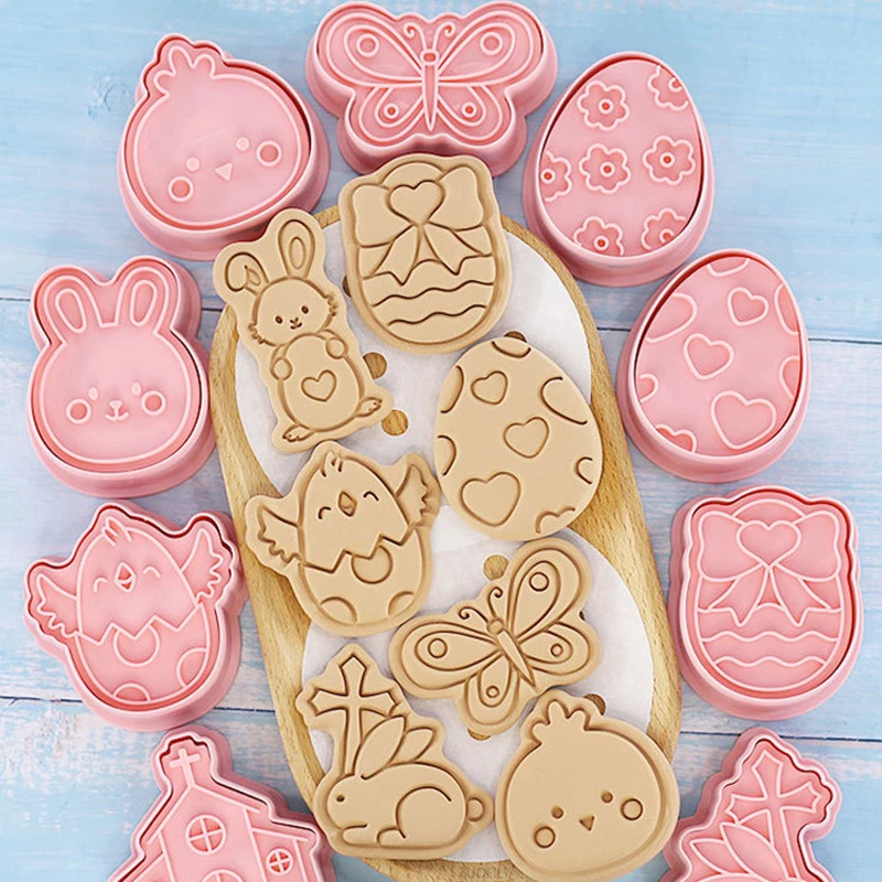 10 шт. пасхальное яйцо кролик печенье резак 3D форма для печенья Пасхальный