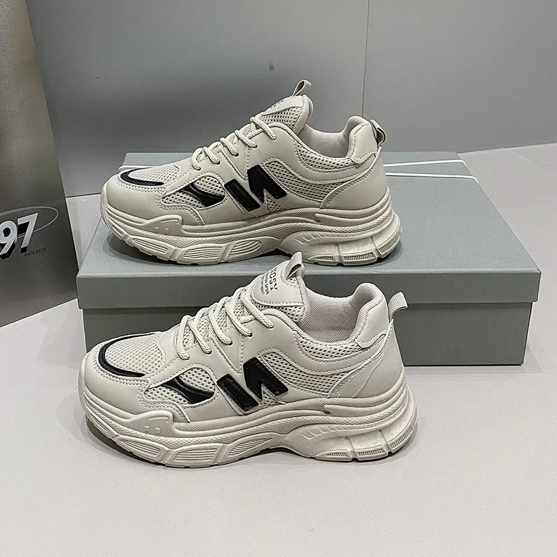 

Running shoes female spring and fall new casual sneakers tide N word hundred with thick bottom daddy shoes female