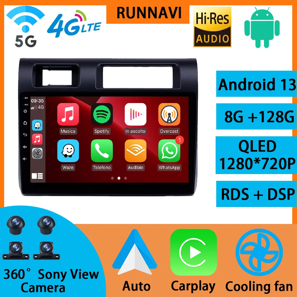 

Android 13 For Toyota Pickup Land Cruiser LC70 LC79 Series 2007 - 2020 Car Radio Stereo Multimedia Video Navigation GPS Carplay