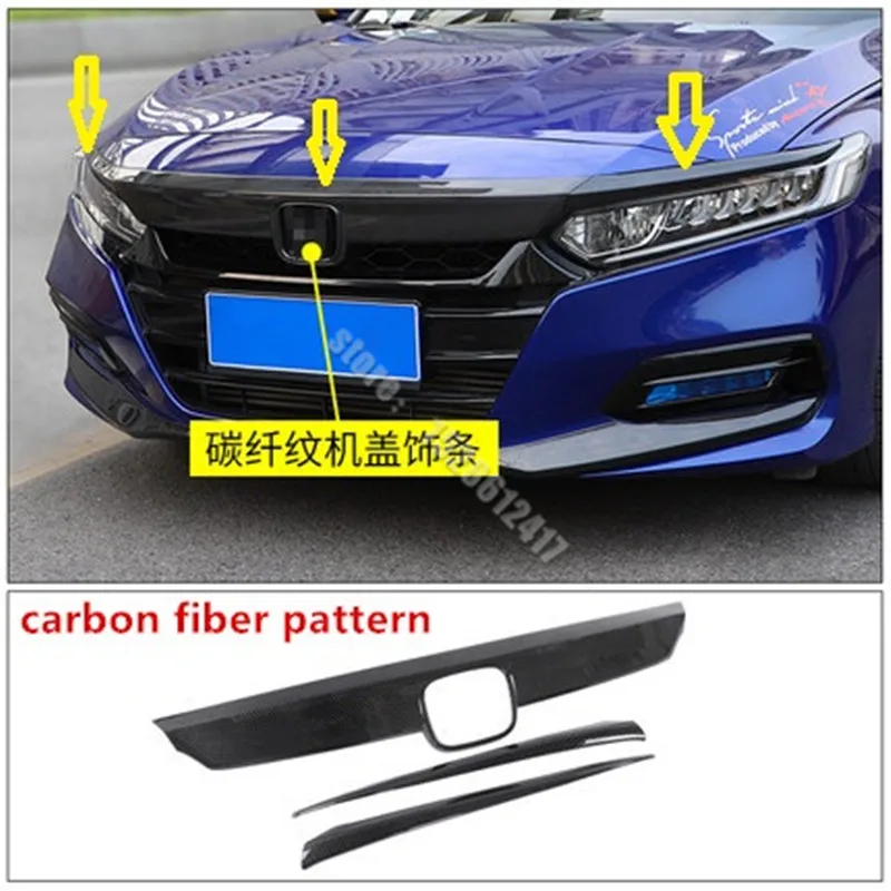 

Car styling ABS front hood trim front grille trim for Honda Accord 10 eneration 2018 2019 2020 2021