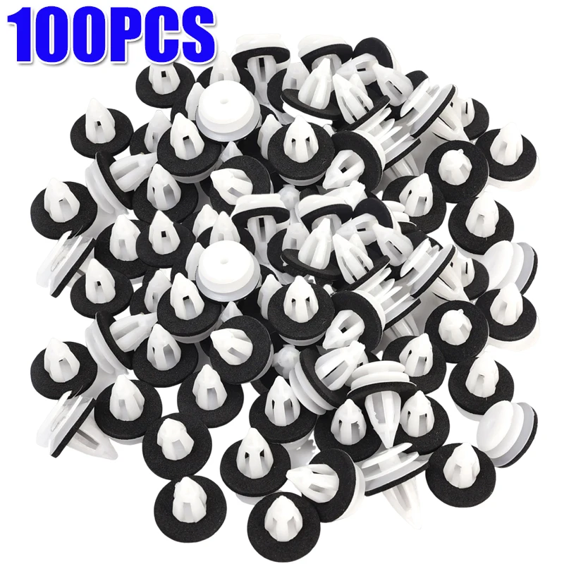 

100/50 шт., зажимы для крепления автомобильного бампера, заклепки для крыльев, зажимы для внутренней обшивки дверей автомобиля, панель отделки карточек, зажим для BMW x4 x5 x3