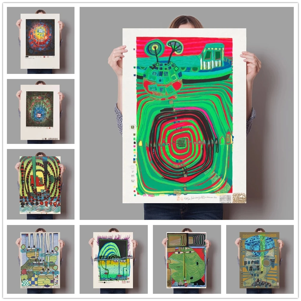 

Canvas HD Printed Posters Wall Art Vintage Vogue Home Decoration Painting abstract colorful Modular Pictures Artwork Living Room