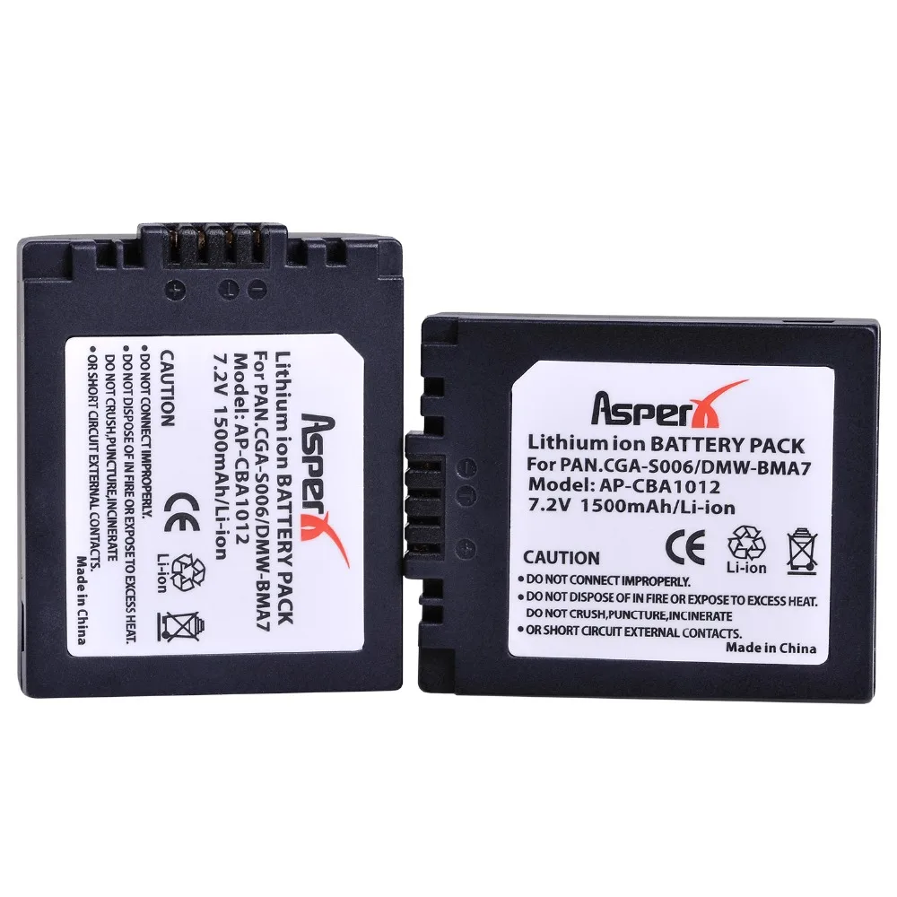 CGA-S006 CGR CGA S006E S006 S006A BMA7 DMW BMA7 Rechargeable Battery for Panasonic DMC FZ7 FZ8 FZ18 FZ28 FZ30 FZ35 FZ38 FZ50