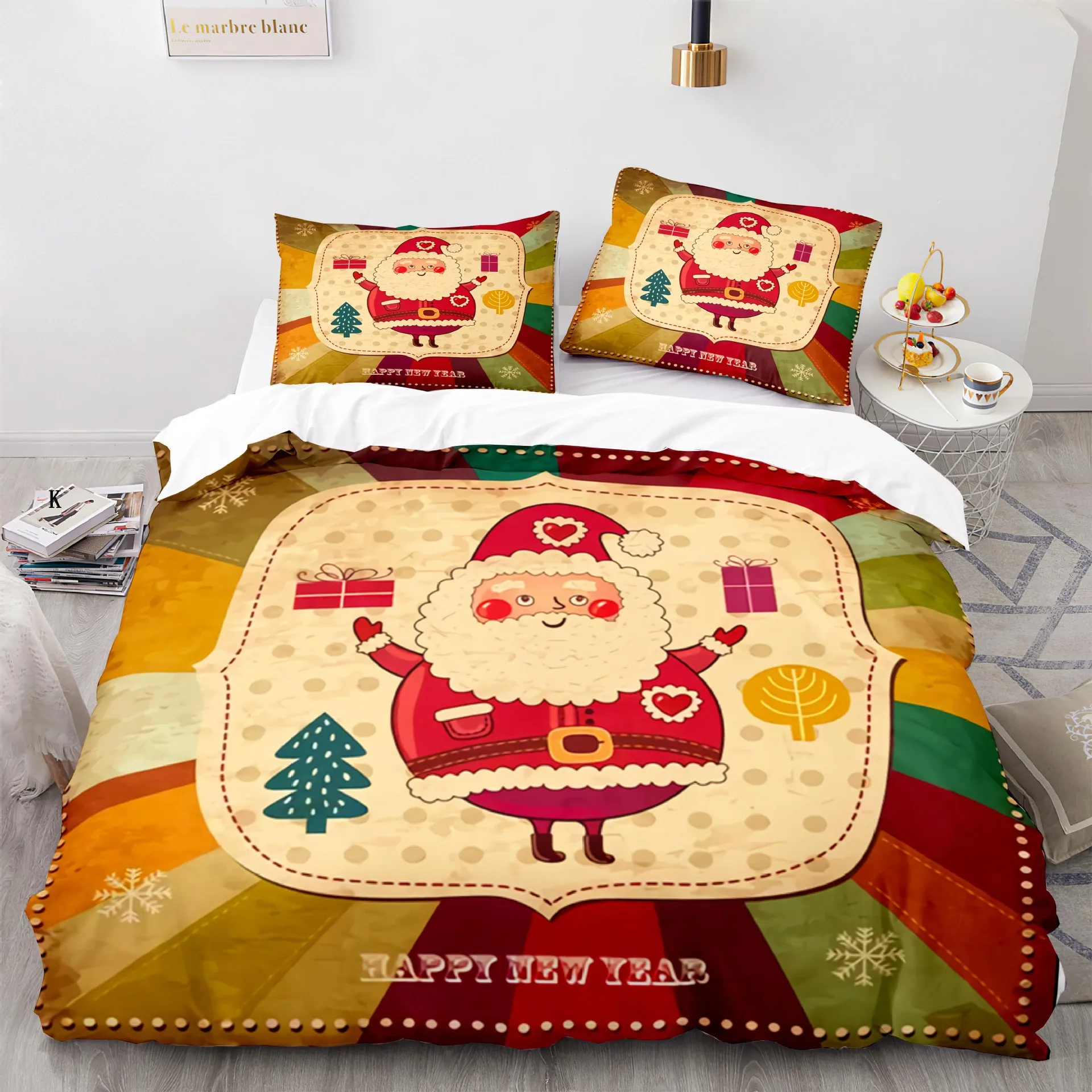 

Bedding Set For Kids Christmas Decorations Comforter Duvet Cover Quilt And Pillowcase Bed Linen Bedroom Bedclothes