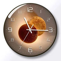 modern minimalist fashion quartz wall clock plastic mute wall clock wooden personality free shiping decoration living room art