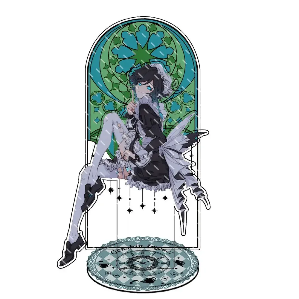 Genshin Impact фигурки Zhongli, Diluc, Xiao, Venti пластиковые аниме раскраска для маркеров герои в стиле genshin impact