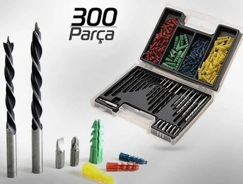 

Набор из 300 дюбеля и сверл, эргономичный дизайн, практичные товары