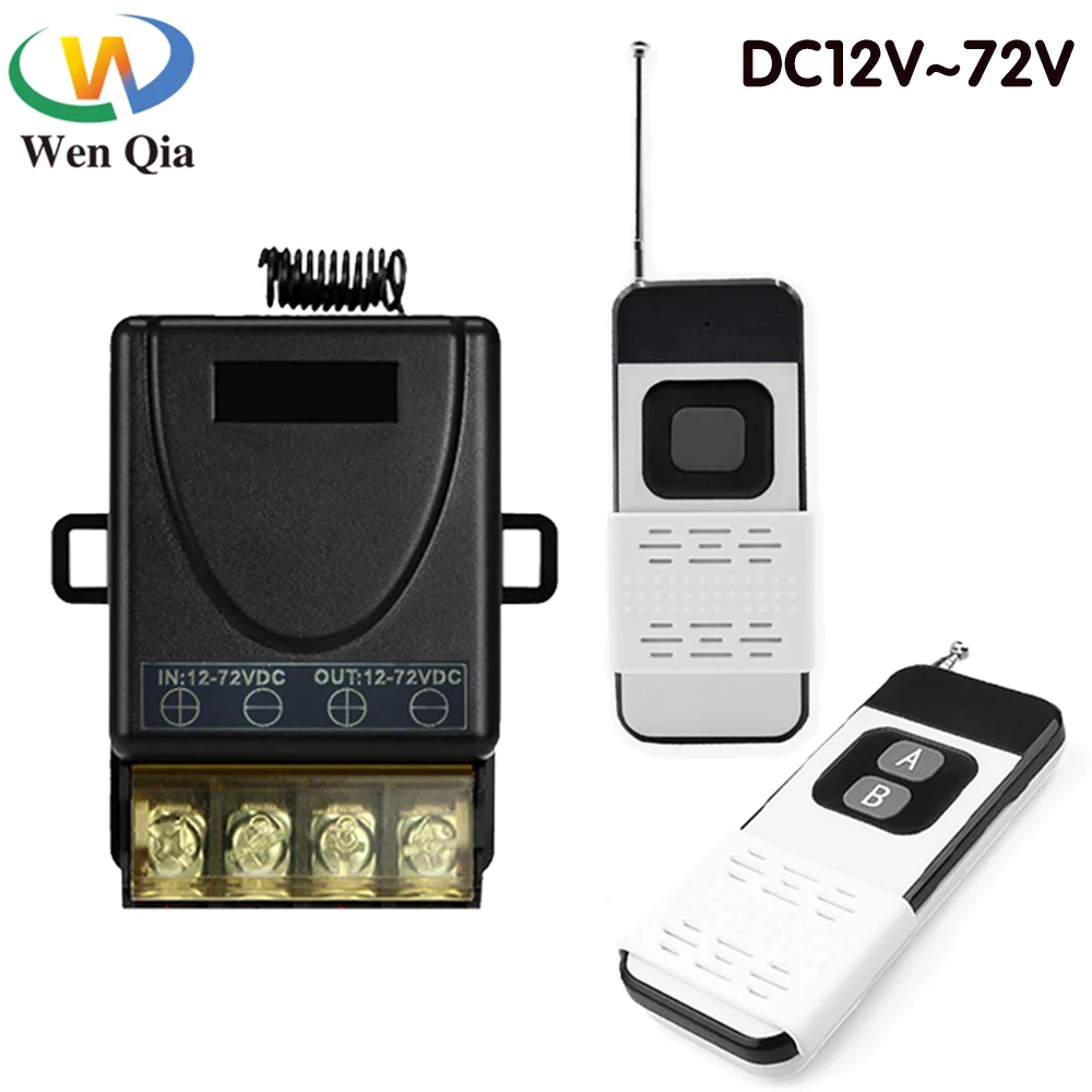 

Remote Control 433mhz Remote Control Switch DC12V 24V 30A rf Relay Receiver and Remote Relay for Water Pump On Off Remote