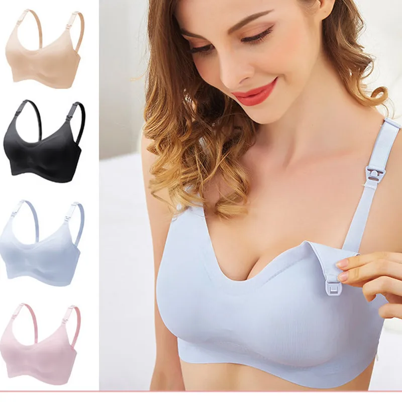 

New Maternity Bra Nursing Bras Pregnancy Cothes For Pregnant Women Underwear Breastfeeding Bra Soutien Gorge Femme No Trace