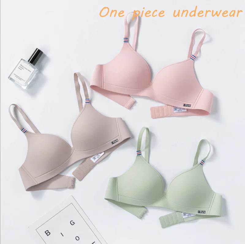 

Цельный бесшовный стальной бюстгальтер-кольцо, женский двубортный бюстгальтер пуш-ап с пряжкой в британском полуострове, сексуальное нижн...