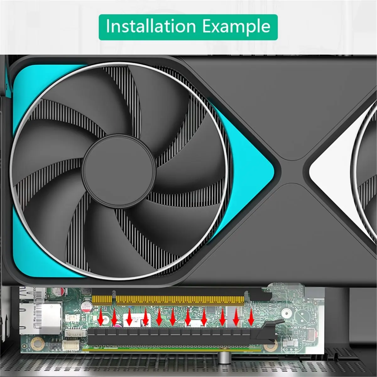 Фото Плата-адаптер N05R Tiny5 PCI-E Riser Card для ThinkCentre M920x M720q P330, расширение для сетевой видеокарты №3