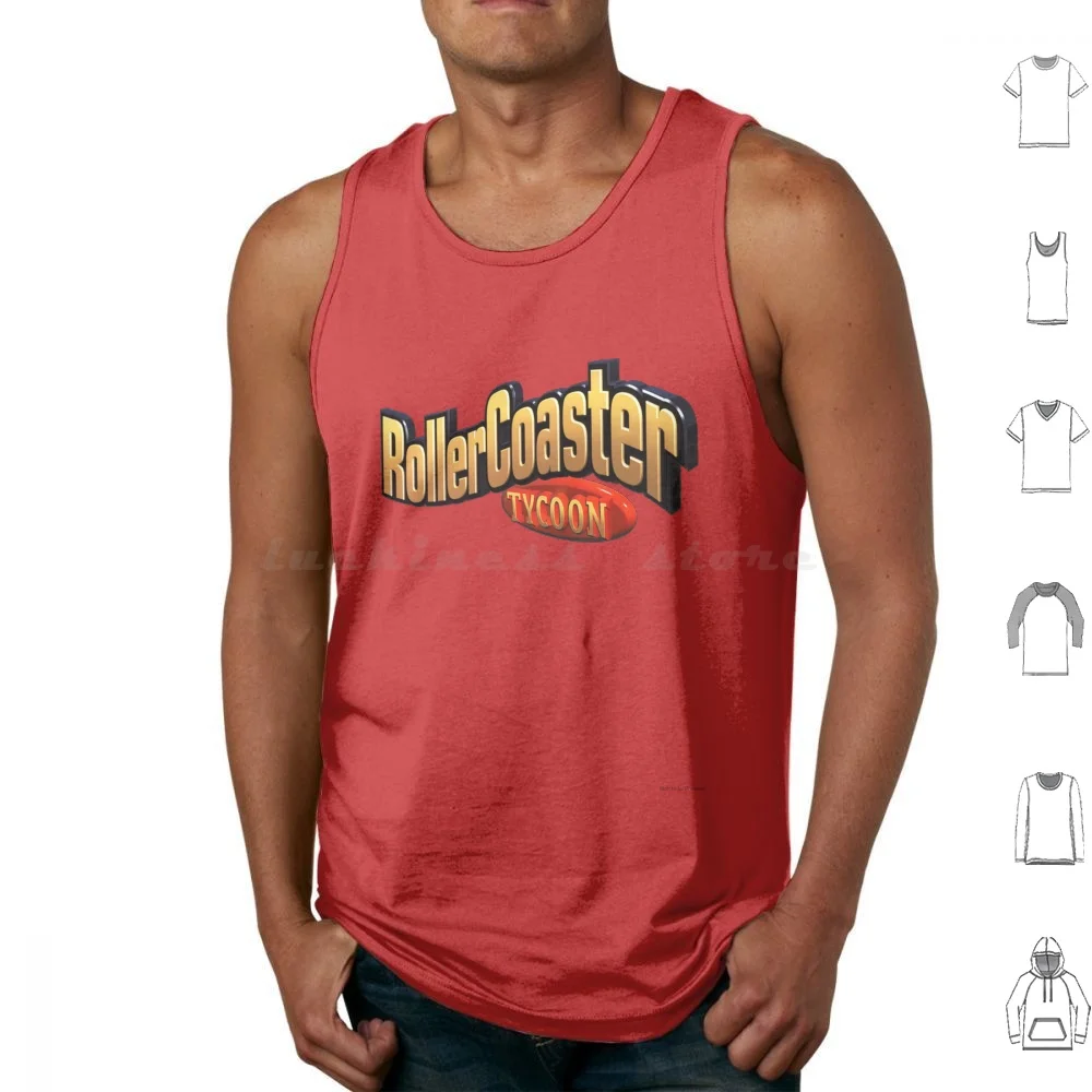 

Rollercoaster Tycoon Tank Tops Vest Sleeveless Rollercoaster Tycoon Videogame Game 1999 Windows