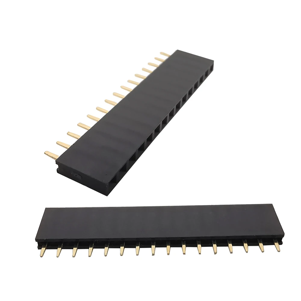 Разъем для однорядных штепсельных штепселей 10PC2 54 мм Arduino с позолоченными