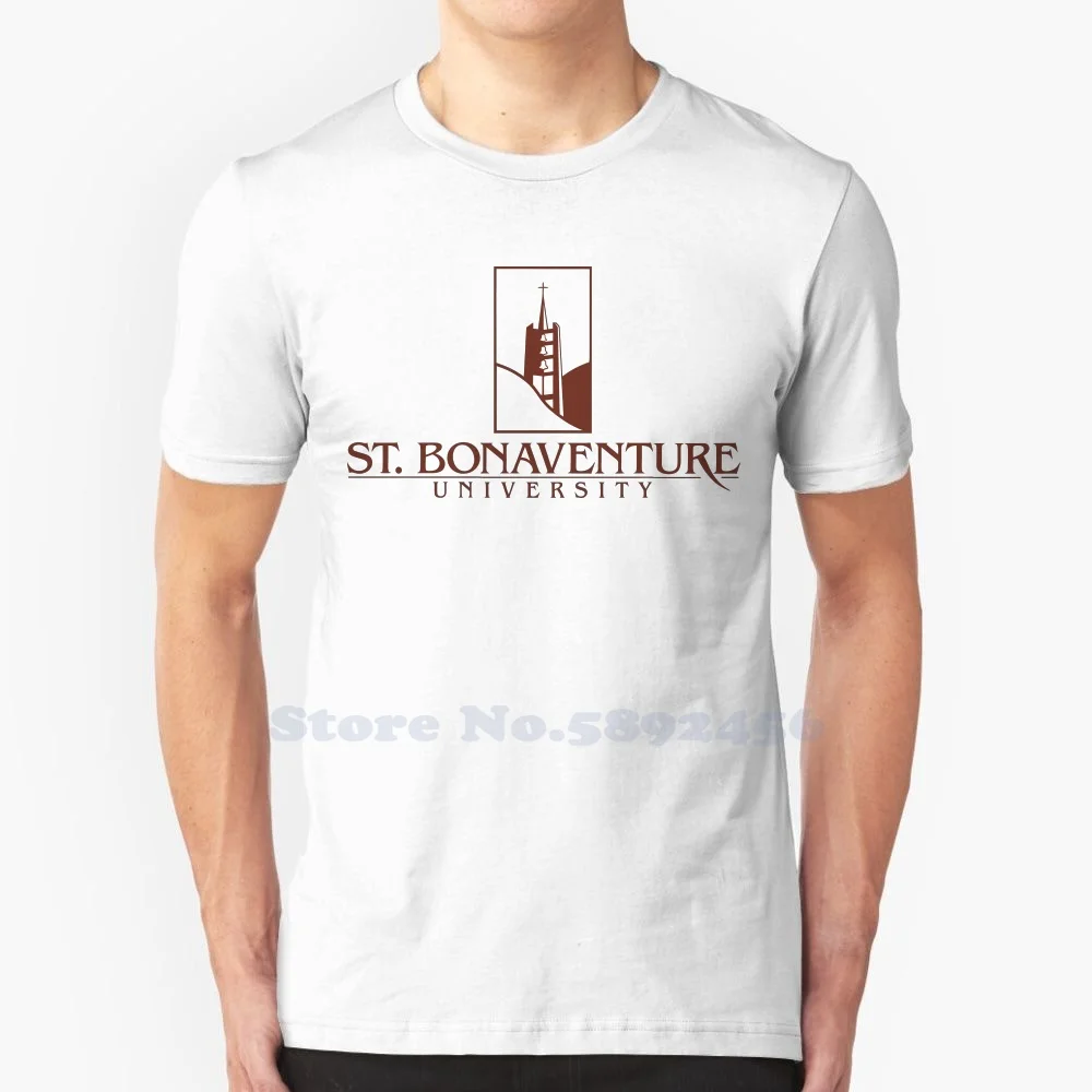 

St. Bonaventure University Logo Casual T Shirt Top Quality Graphic 100% Cotton Tees