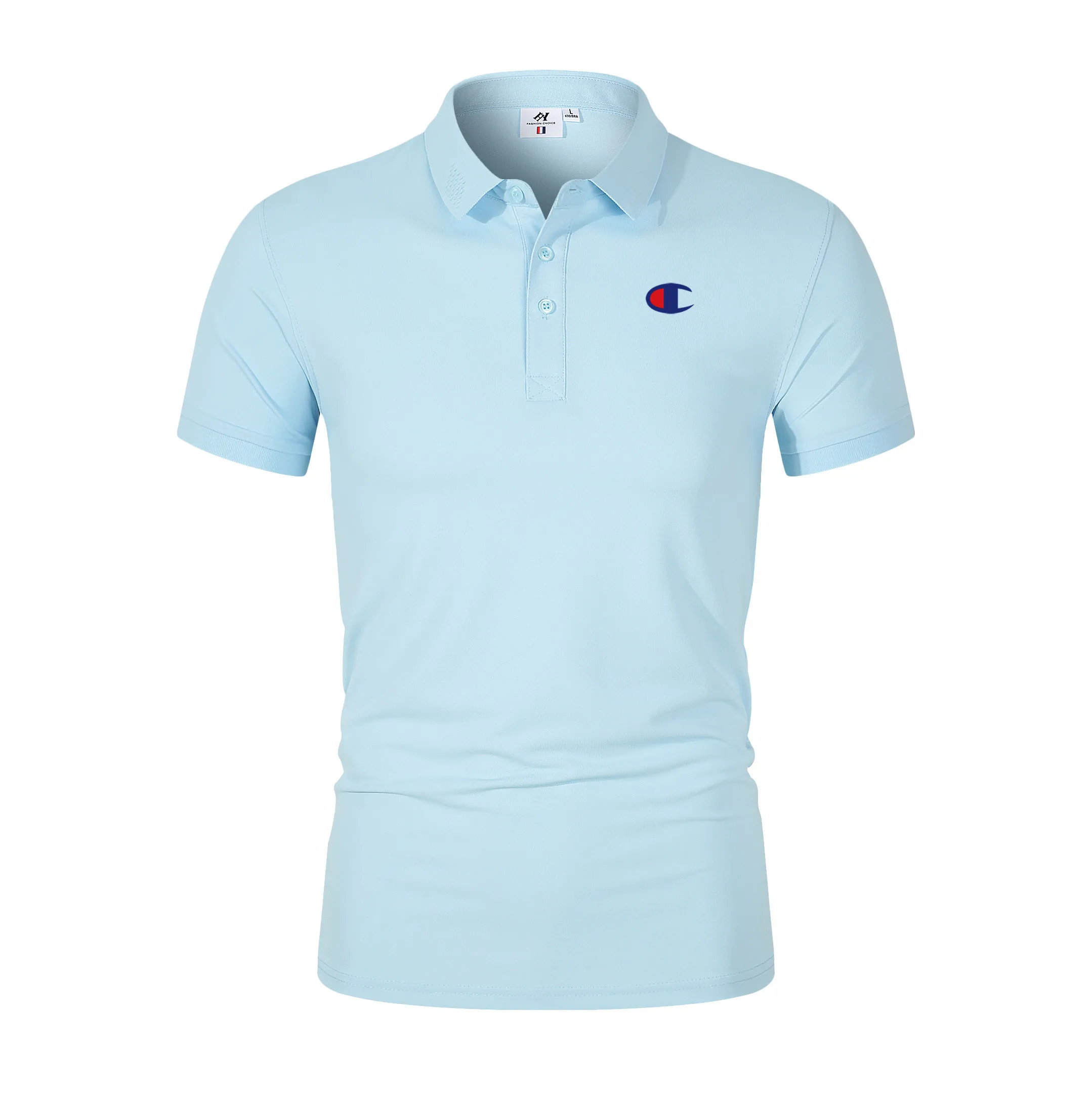 

Noble New Summer Ice Silk Cotton Polo Shirt Men's Short Sleeve Breathable Top Business Casual Fashion Men's and Women's 2023