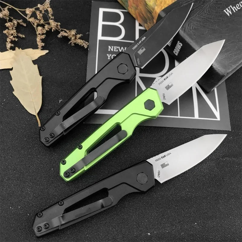 Высококачественный Складной Нож Ks 7550 Launch 11 8cr13mov Blade T6 С Алюминиевой Ручкой Для