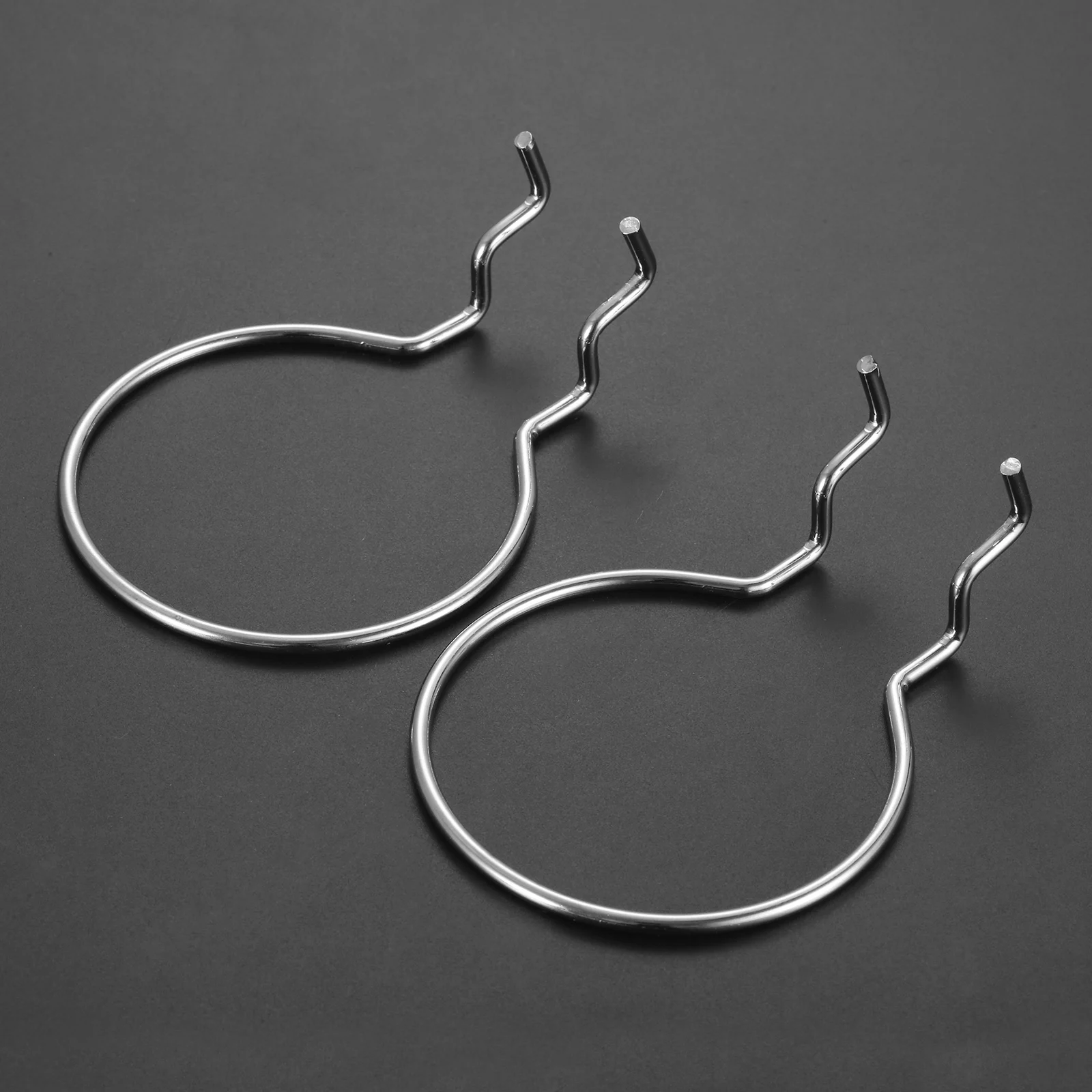 

2pcs 94Mmm Ring Tray Pegboard Hook U-shape Wire Hanger Wallpeg Garage Storage Tools Pliers Hammer Hair Dryer Holder Bathroom