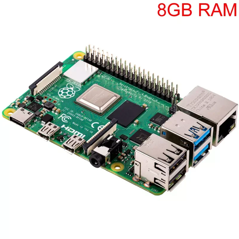 

Raspberry Pi 4 Модель B, 8 ГБ ОЗУ, четырехъядерный процессор BCM2711, 1,5 ГГц, 2,4/5,0 ГГц, Wi-Fi, Bluetooth