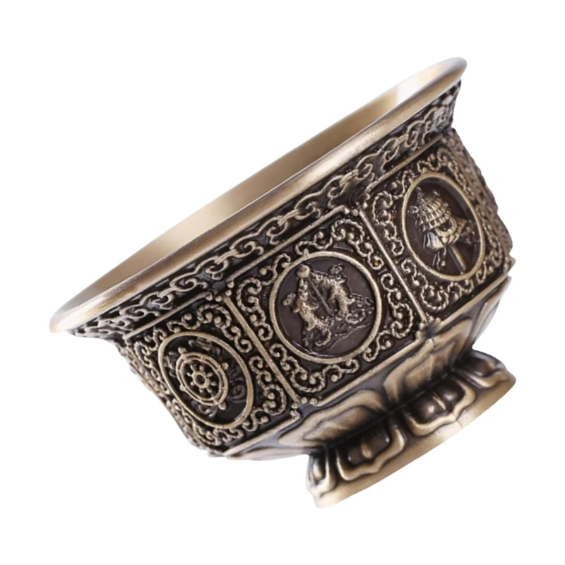 Тибетская чаша с восемью благоприятными символами