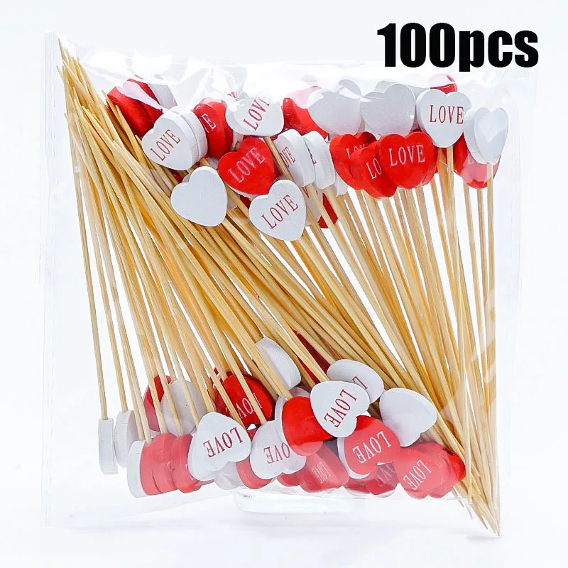 

Картонные сердечки из бамбука для десертов