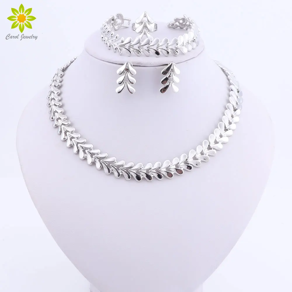 Европейские роскошные свадебные вечерние комплекты ювелирных изделий