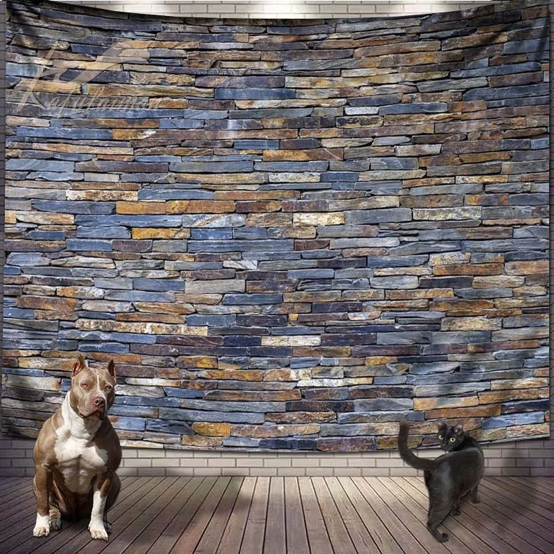 Гобелен настенный из полиэстера с желтым камнем