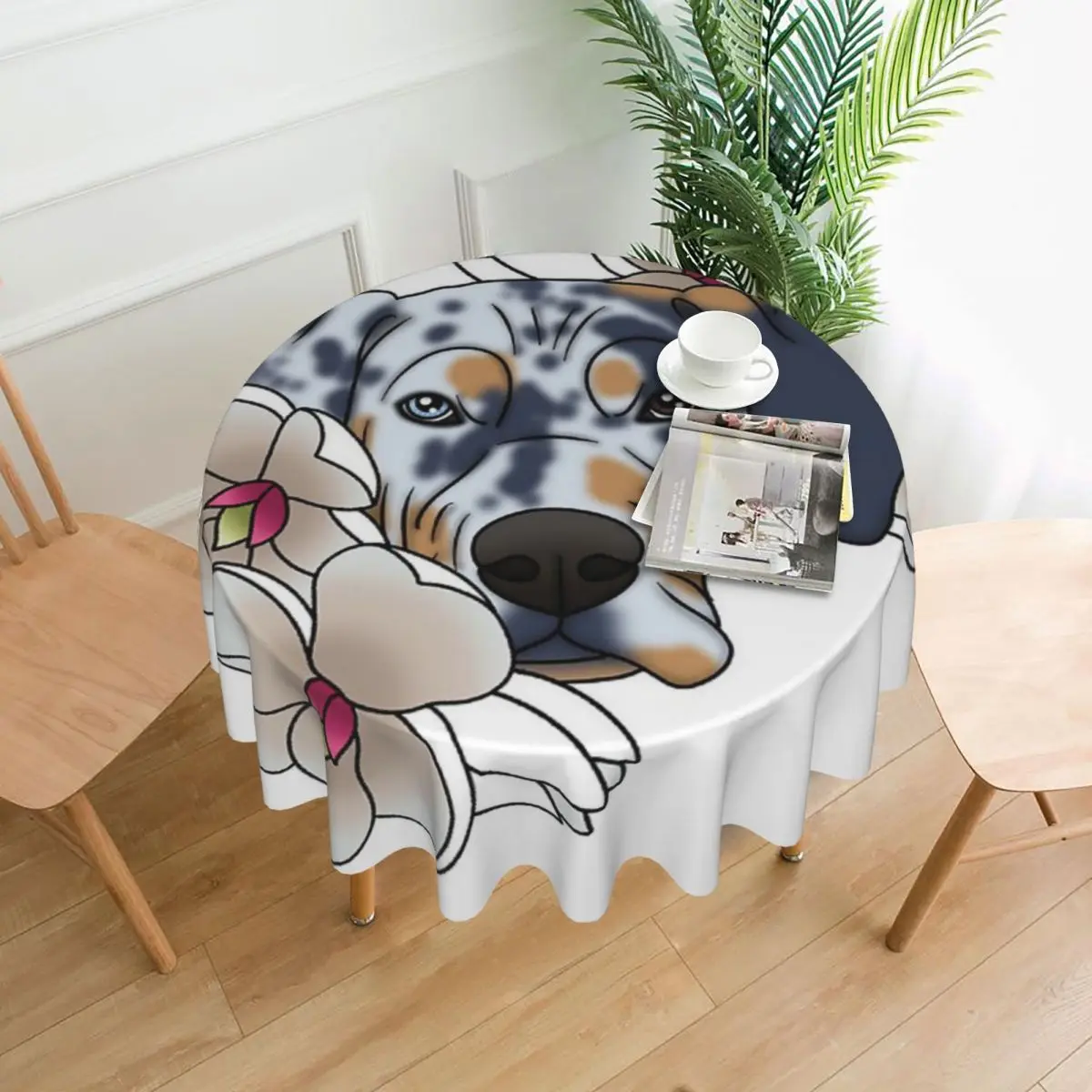 

Соединенные Штаты, собака и фотоэлемент диаметром 60 дюймов, 152 см, устойчивая к морщинам декоративная рамка, отличный подарок