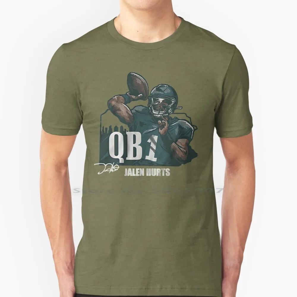 

Jalen bolит Qb1 для Филадельфии Футболка 100% хлопок Jalen bolи Da Birds Филадельфия в Howie We Trust Roll Tide Let Go