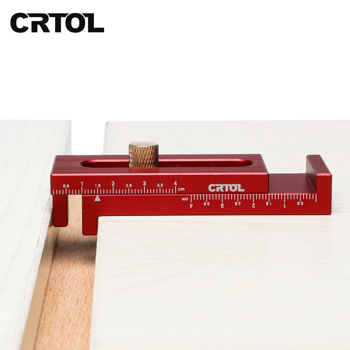 

CRTOL Woodworking Line Gap Gauge Aluminum Alloy Depth Measuring Sawtooth Ruler Marking Gauge Measuring Tools
