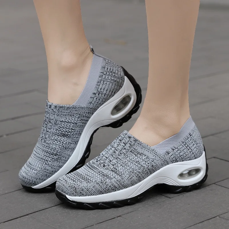 Sneakers for Women 2023 Fashion Shoes Casual White Summer Knitted Vulcanized Shoes Trainers Tenis Feminino Skate Women's Running