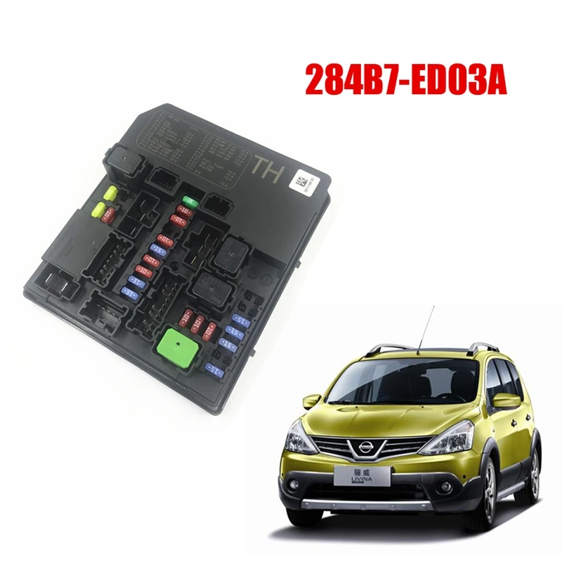 

Блок предохранителей 284B7ED03A 284B7-ED03A для Nissan Sentra Livina Tiida, 1 шт.